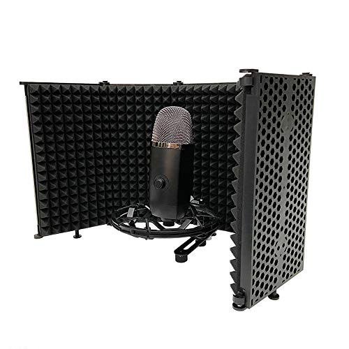 Plaque insonorisée pour microphone Domary réduisant l'écho en studio à domicile