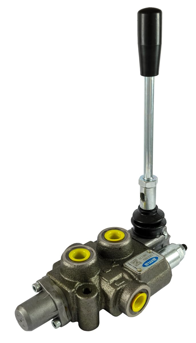 Ama Distributore Oleodinamico Basic per Trattori – 3/8” con 1 Leva, Flusso Costante 40 L/min, Pressione Massima 180 Bar