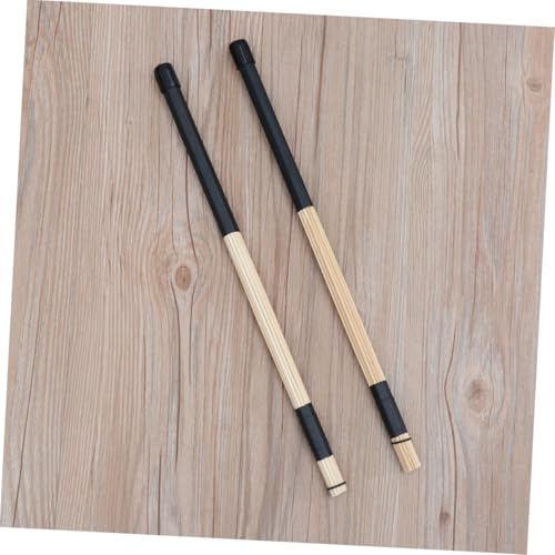 Baquetas de bambú VANZACK para jazz y música folk, varillas ligeras para batería, color negro, para tocar a bajo volumen miniatura 6