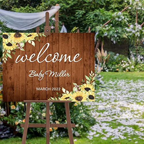 Décoration alternative moderne en bois pour affichage de mariage