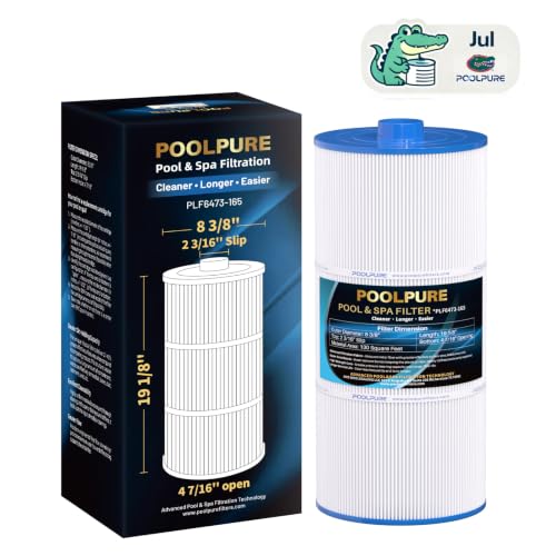 POOLPURE 6473-165 Spa Filter Replaces Sundance 6473-165 (Only Outer Filter) AK-6473165 UFC-165 Sundance Spa Filter 880 Series Sundance MicroClean Ultra Hot Tub Filter Cartridge 1 Pack