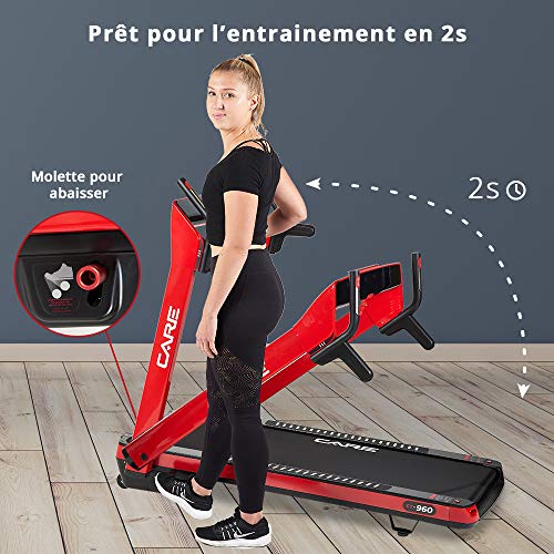 Care Fitness Laufband motorisiert – Gehen und Fußball zu Hause – motorisierte Neigung – Laufband faltbar – LCD-Displays… – Bild 4