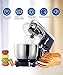 Stand Mixer, 6QT 660W 6-Speed Tilt-Head Food Mixer, Kitchen Electric Mixer with Dough Hook, Wire Whip, Beater & Egg White Separator