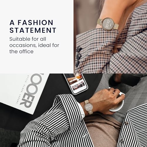 kwmobile Armband kompatibel mit Garmin Lily Sport - Echtleder Fitnesstracker Sportarmband Band