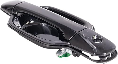 Miniatura 111 de TRQ Manija de la puerta exterior trasera izquierda del lado del conductor negra compatible con Honda Civic 2001-2005
