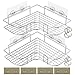 Półki prysznicowe, bez wiercenia, narożny stojak prysznicowy, samoprzylepna, narożna półka prysznicowa do wewnątrz kosza prysznicowego, do przechowywania kosza, organizer prysznicowy do łazienki i kuchni z 8 naklejkami samoprzylepnymi, 4 haczykami