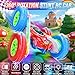 Terucle Remote Control Car for Kids Toys with Shiny Electroplated Finish, RC Cars Stunt Toy with LED Lights, 2.4GHz Double-Sided 360° Flips, USB-C Fast Charging, Perfect Birthday Xmas Gift for Boys