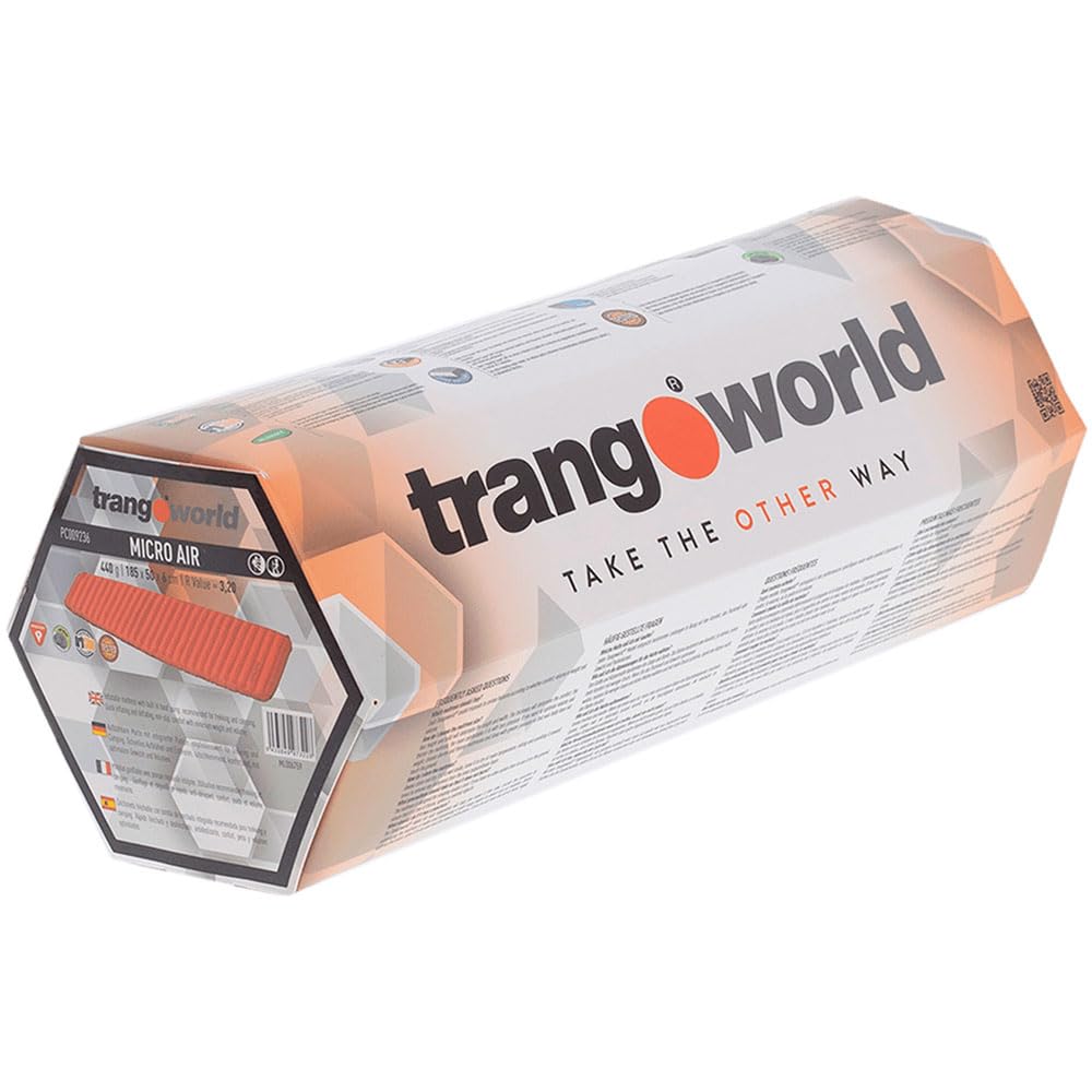 Trango COLCHONETA Micro Air 185X50X6 KB Naranja/Sombra Oscura Unisex Adulto Talla Talla ÚNICA
