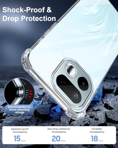 Image of Jkobi Shockproof Crystal-Clear Back Cover for Realme 16T 5G (Anti Yellow Case | Drop & Camera Protection | Hard Polycarbonate)