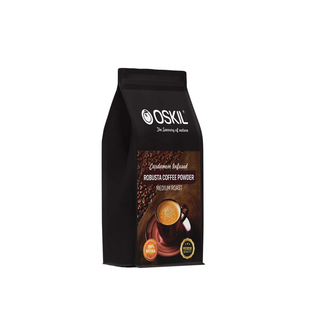 OSKIL 100% Natural Medium Roast Robusta Cardamom Infused Coffee Powder Bag|Instant Strong Coffee Powder For Espresso, French Press, And Drip Coffee,210 Grams (B0BYV8L1XK) Amazon Price History, Amazon Price Tracker