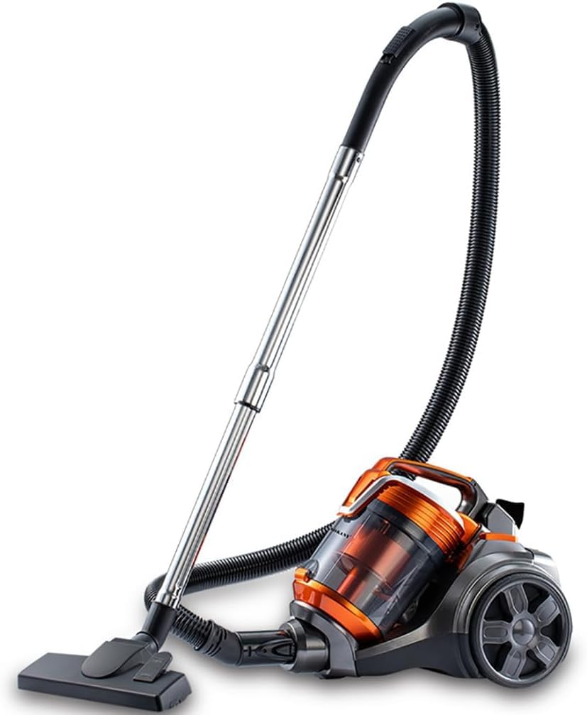 Aspiradora sin bolsa, limpiador ciclónico de 3600 W para alfombras y suelos duros, ligero y de bajo ruido, filtro HEPA, manguera extensible con accesorios