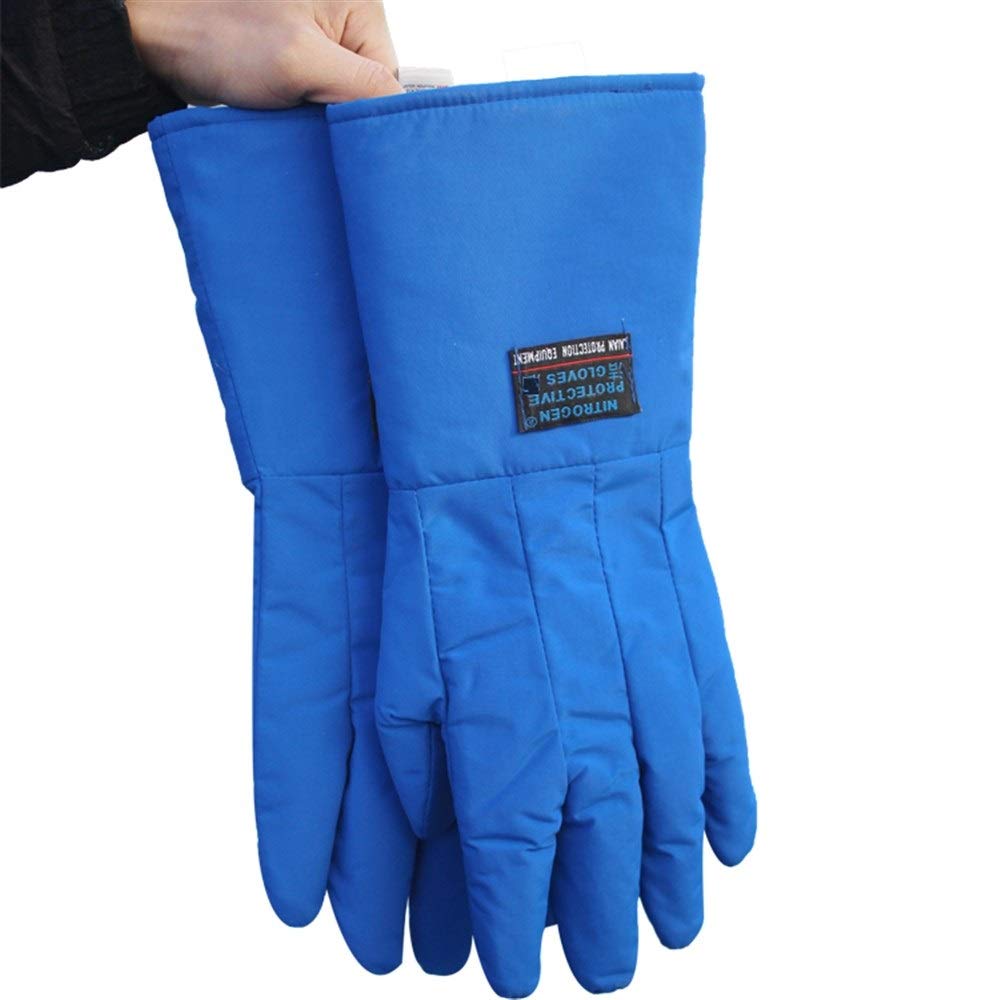 Guantes de trabajo resistentes al desgaste. Guantes de trabajo for hombre, guantes anticongelantes de nitrógeno, frío y anti-líquido, 15 ", 17", 23" (Color : L-45CM, Size : XL)
