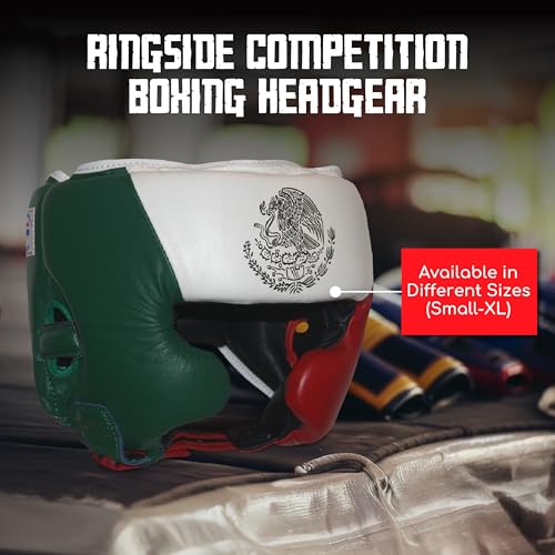 Image of Ringside Competition Boxing Muay Thai MMA Sparring Head Protection Headgear with Cheeks
