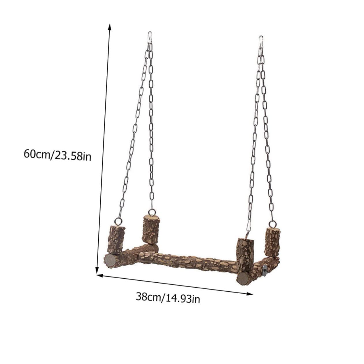 ibasenice 1Pièce Perchoir pour Perroquet de Naturel pour Oiseaux Support Entraînement Exercice Accessoire pour Volière Couleur Aléatoire