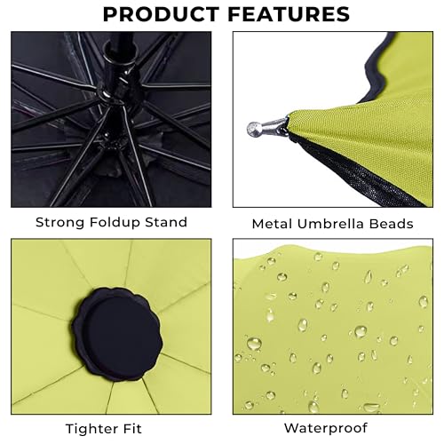 Image of Kraptick Printed Travel Umbrella for Rain, UV, Wind Proof, Water-Proof Umbrella for Men /Women /Boys /Girls /Kids (UMBR-02)