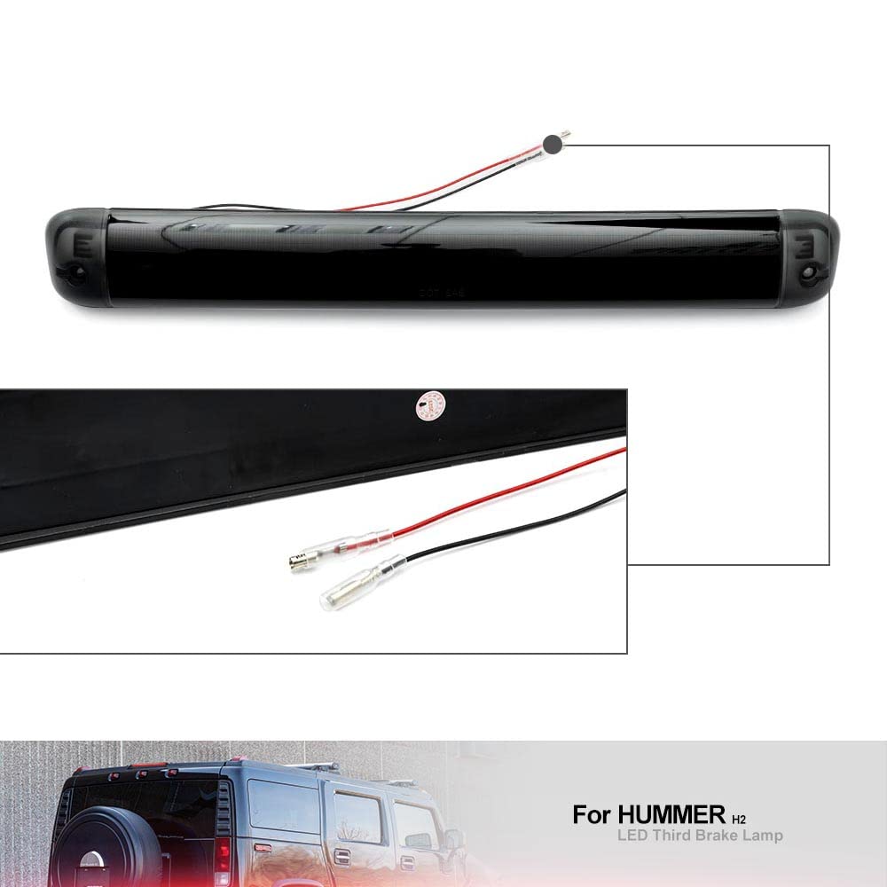 Terzo Stop LED Per Hummer H2 - Lente Fumé, Compatibile 2003-2009