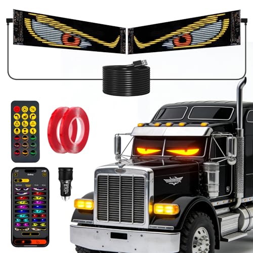 Luz LED para camión Devil Eyes ideal para personalizar las ventanas en rutas nocturnas