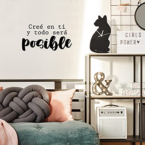 Vinilo decorativo con frase motivacional en español miniatura 2