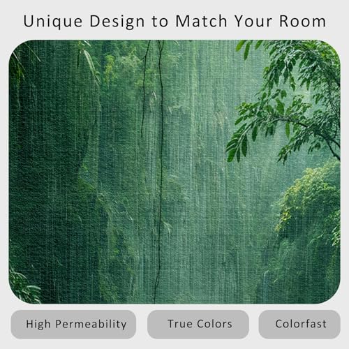 Tapis forêt tropicale lavable et antidérapant grand format