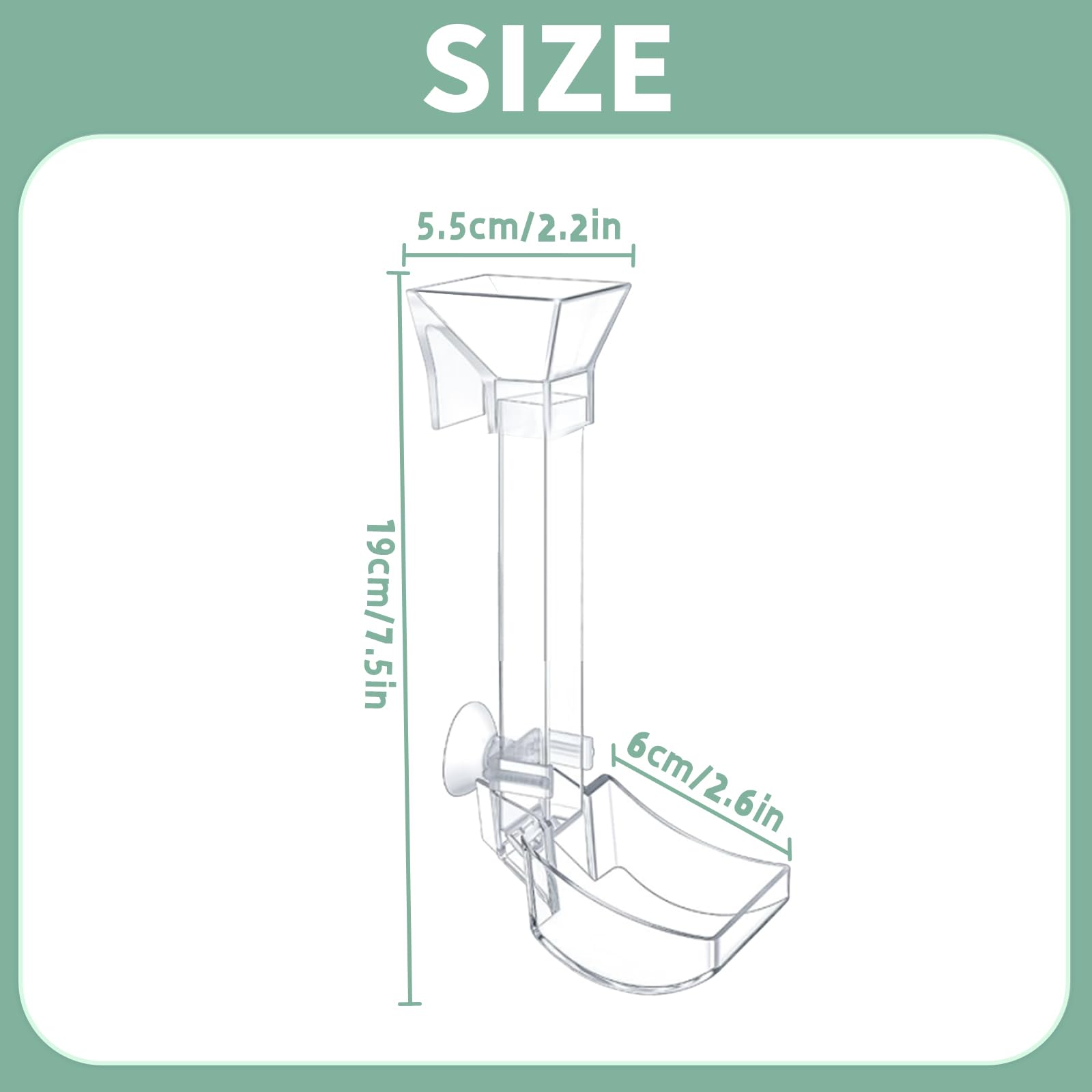 Aquarium Fish Shrimp Feeding Dish Set - Clear Feeder Tube and Dish With Cleaning Brush and Measuring Spoon for Shrimp - Prevents Food Scattering - Supplies for Small Fish 2