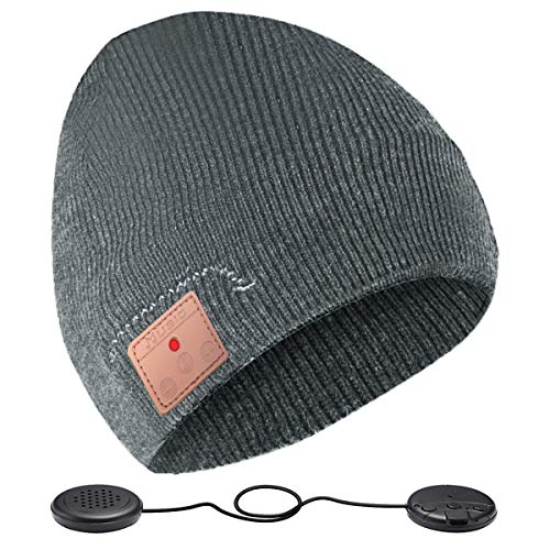 Sleep Headphones Bluetooth Headband,Upgrage Soft V5.0 Bluetooth Sleeping Headband with Ultra-Thin HD Stereo Speakers Perfect for Gift,Beauty,Sleeping,Jogging,Yoga,Air Travel,Meditation (03-Deep Grey)