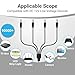 DC 1 Female to 4 Male Output Power Splitter Cable 6 Pcs 1 to 4 Way Plug DC CCTV Camera Power Splitter Cable Y Adapter for CCTV Security Cameras and LED Strip Lights