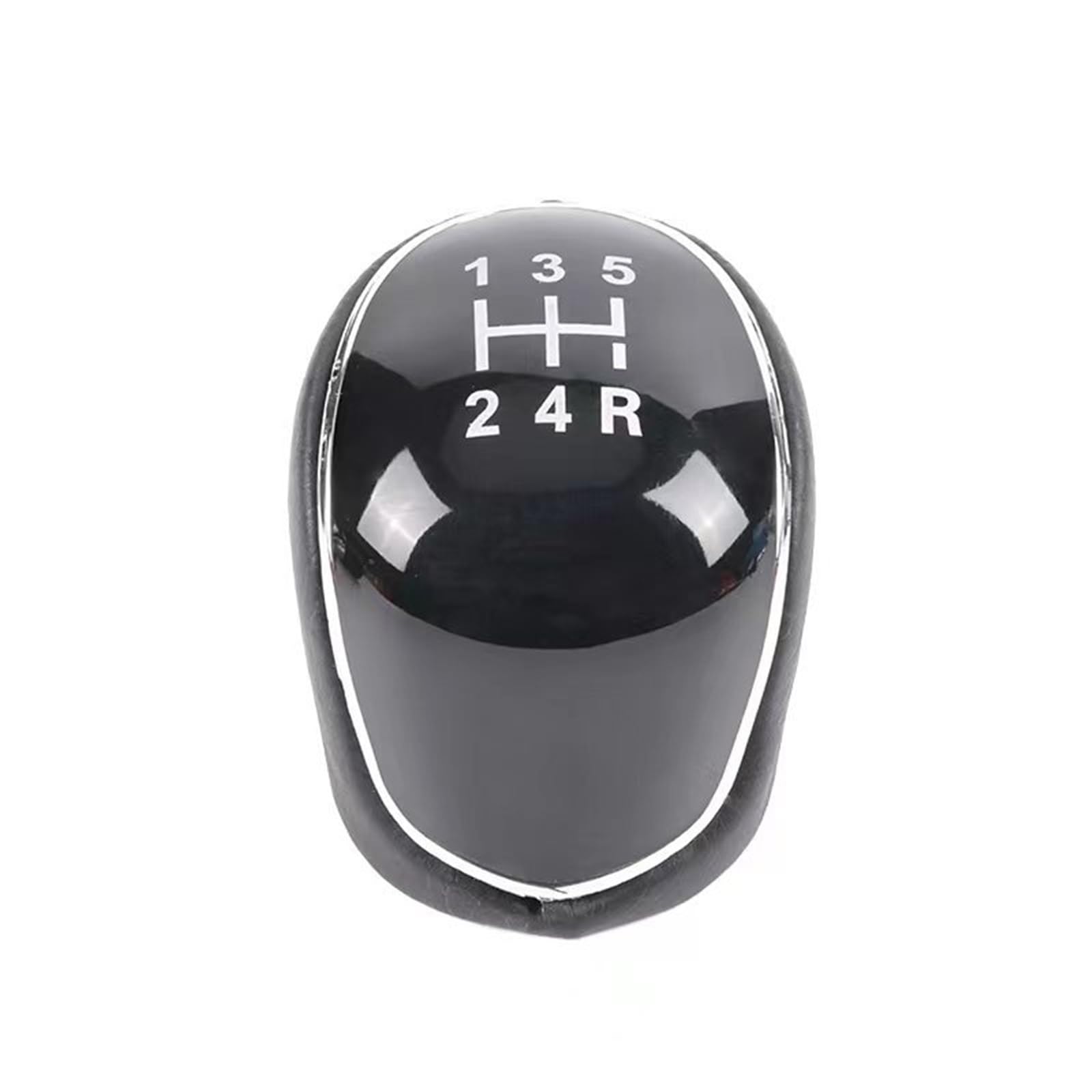 Aimazom Car Gear Shift Knob for Ford for Focus MK2 MK3 5/6 Speed Manual Gear Shift Knob Handle for Modification and Replacement(Black,for 5 Speed)