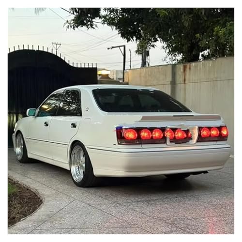 Aileron d'aile arrière de voiture Toyota Crown Athlete V noir brillant ABS