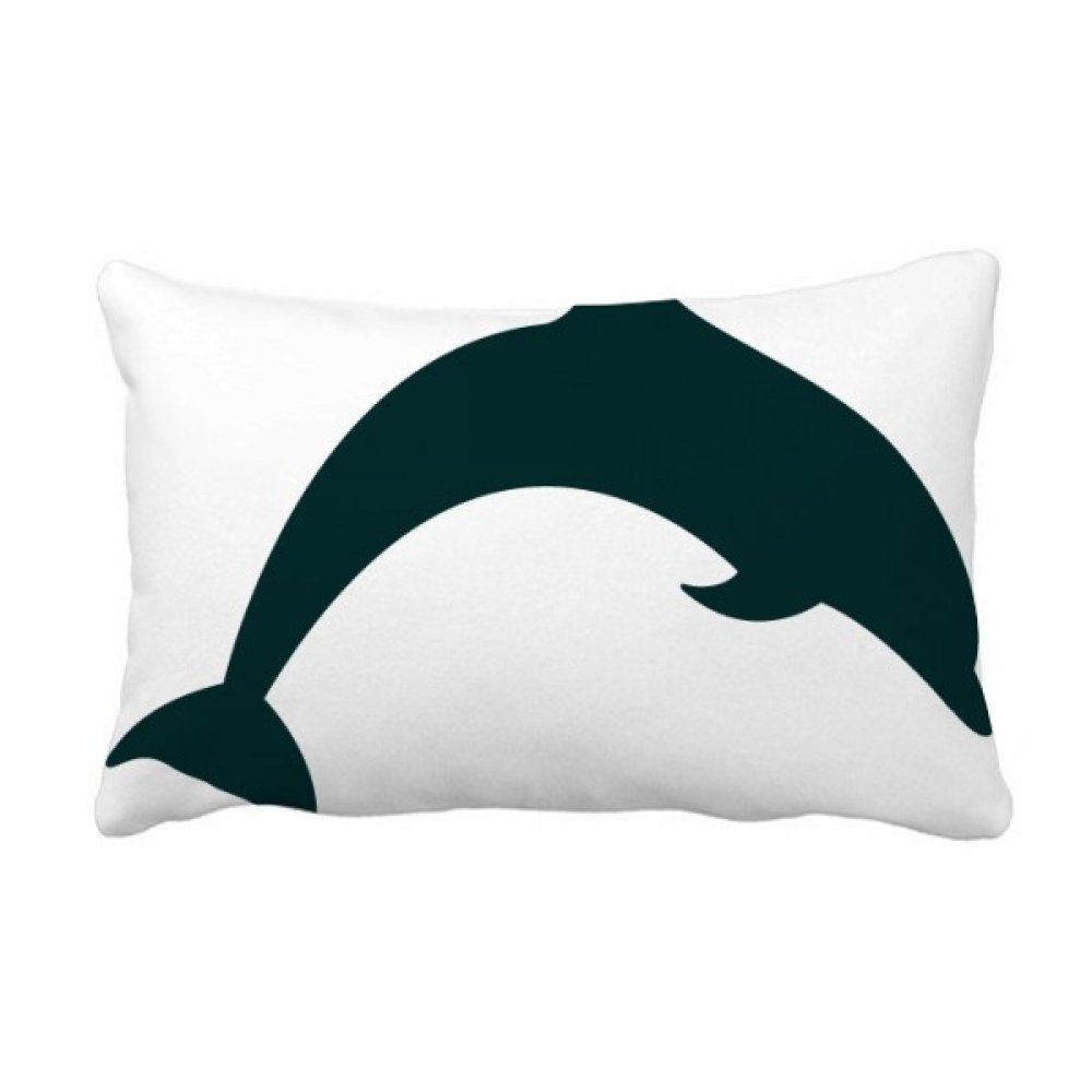 Coussin dauphin bleu ocean oreiller lombaire cadeau decoration maison