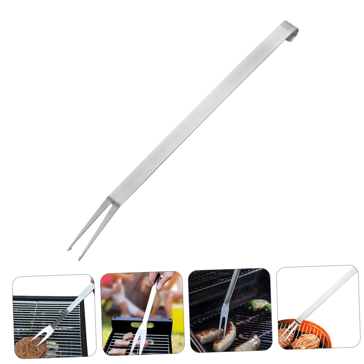 Hemobllo 2 Set Forchette Da Barbecue Inossidabile Con Strumenti Per Grigliate E Sicure Per 2 Pezzi * 2