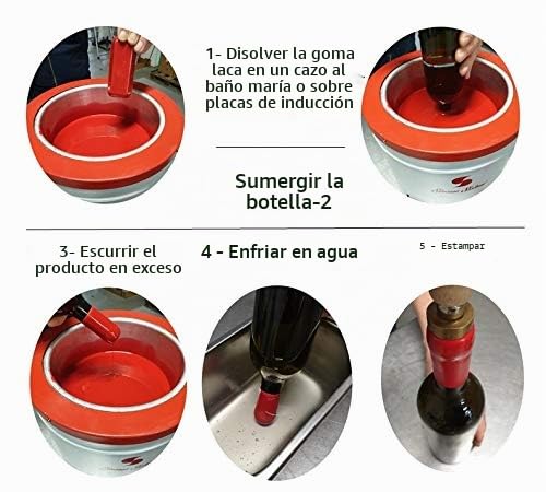 Miniatura 4 de Generico Paquete De 500 G De Goma Laca Roja O Lacre Blando Para Sellar Botellas De Vino, Cerveza, Grappa, Licor Rojo, 500