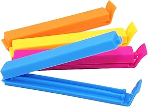 Food Bag Storage Clips Freezer Sealing Mixed Colours (10)