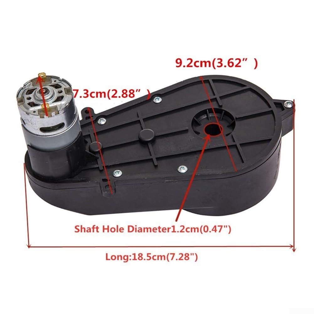 Boîte de vitesses avec moteur 24 V, moteur électrique 550 20 000 tr/min avec boîte de vitesses pour enfants