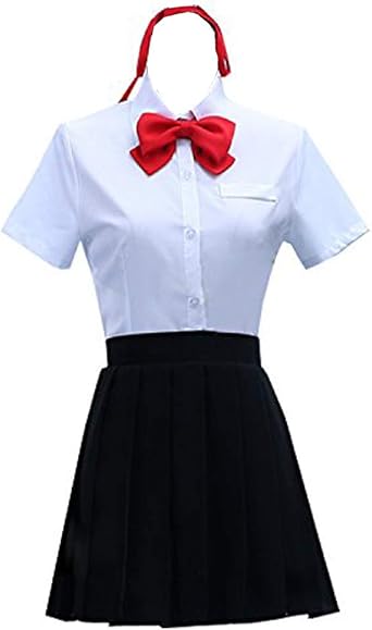 Anime Miyamizu Mitsuha Cosplay Costume Girl White School Uniform