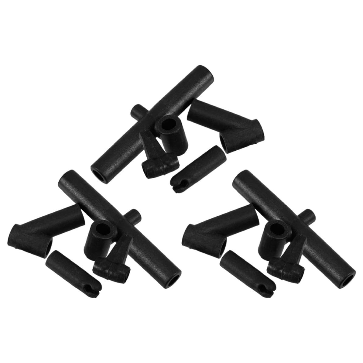 VILLFUL DIY kite fixed parts 12pcs angled and cross plastic connectors lightweight for outdoor assembly and kite frame repair