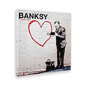 Giallobus – Schilderij – Afdrukken op Canvas – Banksy – Dokter Hart – 100 X 100 Cm