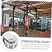 Angoily Heavy Duty U-Groove Lifting Rope Pulley Industrial Swivel Towing Pulley