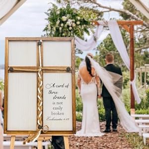 Threestrandscordweddingunitysign1622inacordofthreestrandsunityropecrossbraidforweddingceremonyideasgiftforcouplechristiansgodknotecclesiastes4912 Urban Country Home Decor Three strands cord wedding unity sign 1622in a cord of three strands unity rope cross braid for wedding ceremony ideas gift for couple christians god knot ecclesiastes 49 12 urban country home decor