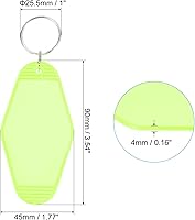 Vista 78 de PATIKIL Vintage Motel Llavero, en blanco Hotel Llaveros Llaveros