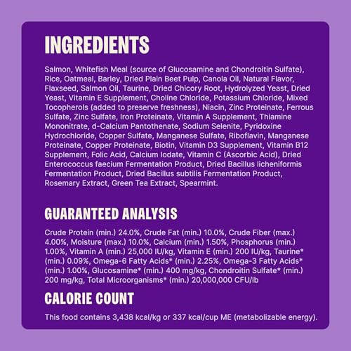 Image of Wellness Complete Health Sensitive Skin and Stomach Dry Dog Food, Wholesome Grain Kibble, Natural, Chicken Free, Salmon and Rice Recipe, 5 lb Bag