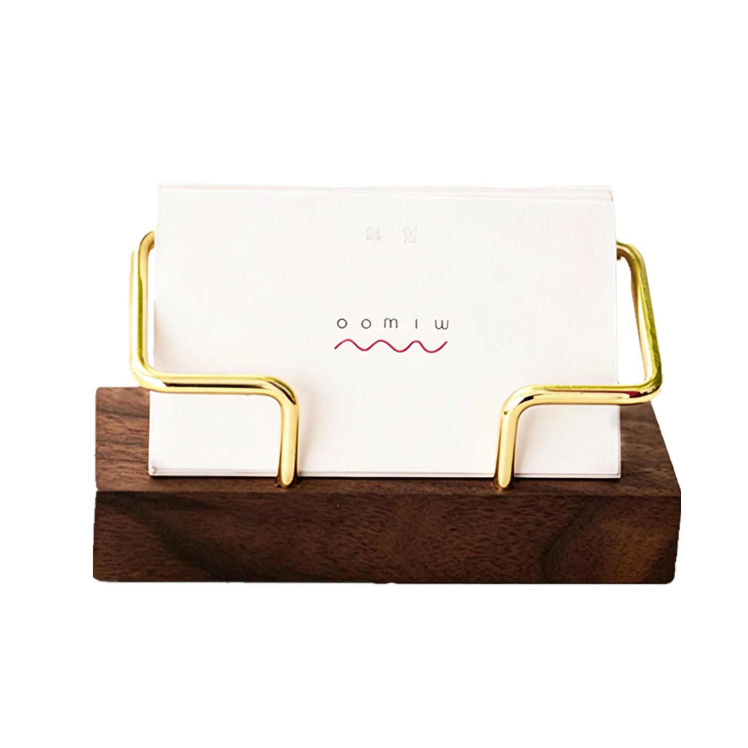 Holz Visitenkartenhalter, Personalisierter Visitenkartenständer für Schreibtisch Holz Displaybox Visitenkarten Aufbewahrung Minimalistischer Kartenhalter für Büro, Empfang, Geschäft, Geschenk.