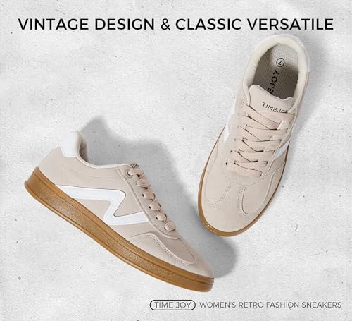 Women's Classic Retro Fashion Sneakers with Gum Sole Trendy Low Top Casual Shoes for Daily Wear, Walking & Outfits2