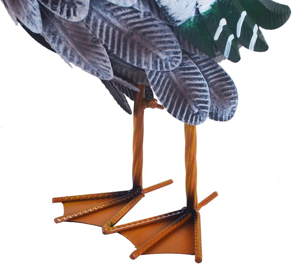 Duck Statue Metal Mallard Duck Sculpture Duck Ornaments Garden Decoration Metal Yard Art for Patio Lawn Backyard Outdoor Decoration