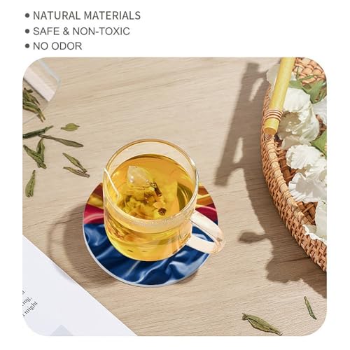 Dessous de verre céramique antidérapant résistant chaleur x4 - 8