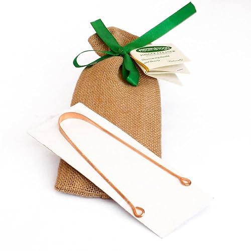 HealthAndYoga™ qSwipe Lite Limpiador de lengua de cobre - Paquete de regalo