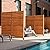 Enclo Privacy Screens EC18031 73.5in H x 37.625in W Sierra Louvered Premium Wood Freestanding or Surface Mounted Privacy Screen Kit (1 Screen)