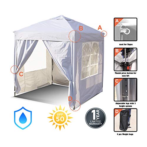 SANHENG Pop Up Gazebo, Pop Up Tent with Weights, Fully Waterproof, All Weather Gazebo ideal for Outdoor Party Camping (3x3m,Green) 5 SANHENG Pop Up Gazebo, Pop Up Tent with Weights, Fully Waterproof, All Weather Gazebo ideal for Outdoor Party Camping (3x3m,Green) - Image 5