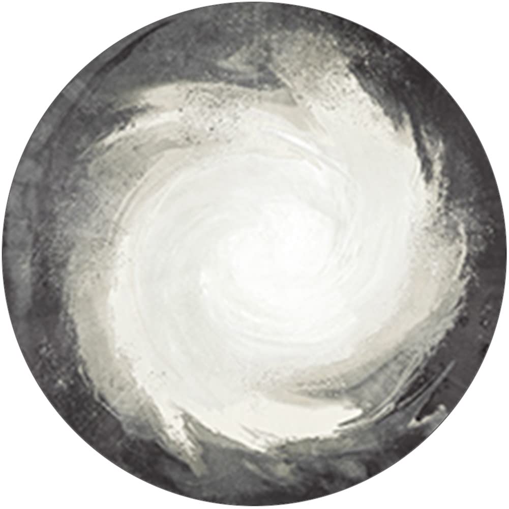 Modern Anti Slip Circular Area Rug for Living Room and Bedroom Machine Washable Round Carpet with Non Skid Backing Diameter 140cm Stylish Home Decor (Color: 008)