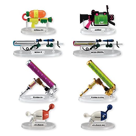 BANDAI Splatoon Bikit Collection Furukonpm 8 Pack Mini Figure Accesorios de confitería