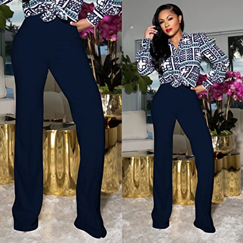 TOPSRANI Women High Waisted Dress Pants Work Trousers Slacks Bottoms Casual Pull On Long Stretch Solid Office Business Tall Slim Fit Black XXL by TOPSRANI - Used condition - Image 3